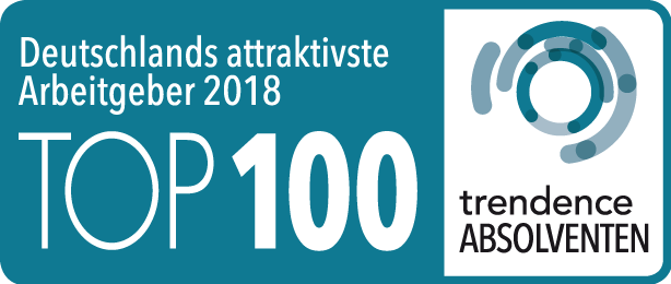 Arbeitgeber Genossenschaftsbank Siegel trendence Graduate Barometer Top 100 Arbeitgeber Deutschland 2018